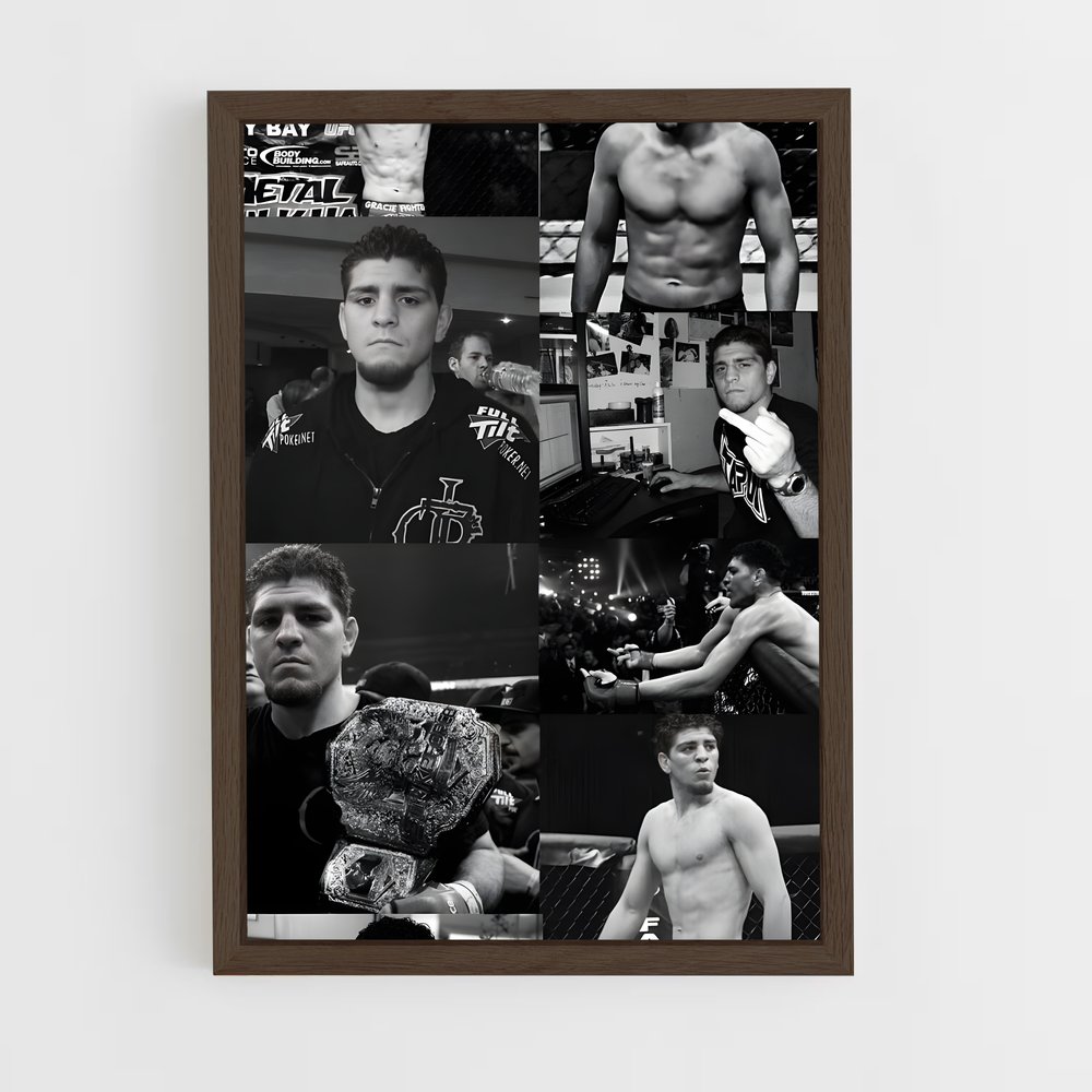 Poster Nick de diaz – affiche MMA (vue 5)